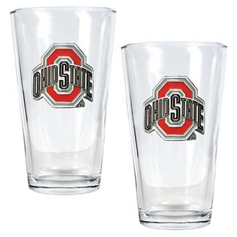 Ohio State University Buckeyes 2 pc Pint Ale Glass Set