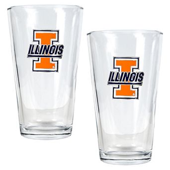 University of Illinois Fighting Illini 2 pc Pint Ale Glass Set