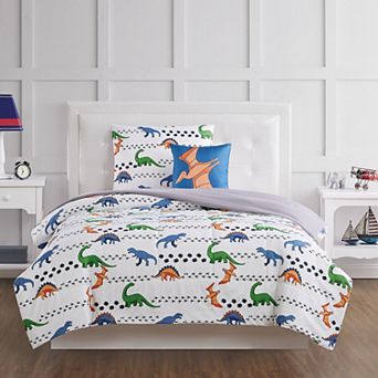 My World Kids Dino Tracks Comforter Set