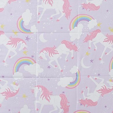 My World Rainbow Unicorn Comforter Set