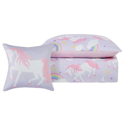 My World Rainbow Unicorn Comforter Set