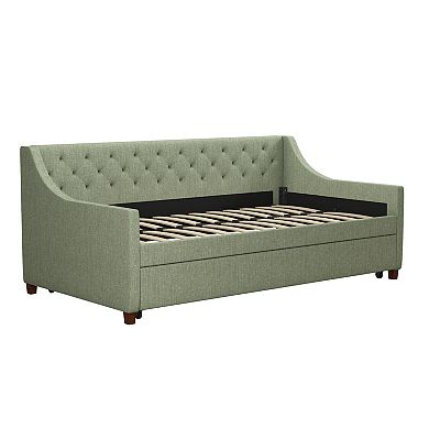 Novogratz Her Majesty Upholstered Daybed & Trundle