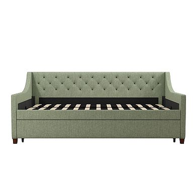 Novogratz Her Majesty Upholstered Daybed & Trundle