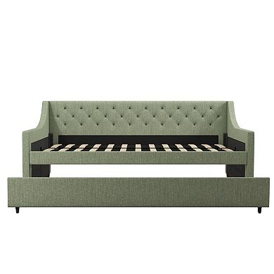 Novogratz Her Majesty Upholstered Daybed & Trundle