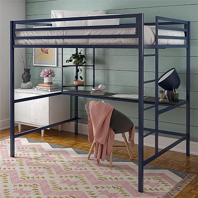 Novogratz Maxwell Loft Bed & Desk