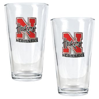 University of Nebraska Cornhuskers 2 pc Pint Ale Glass Set