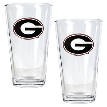 University of Georgia Bulldogs 2 pc Pint Ale Glass Set