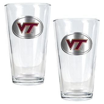 Virginia Tech University Hokies 2 pc Pint Ale Glass Set