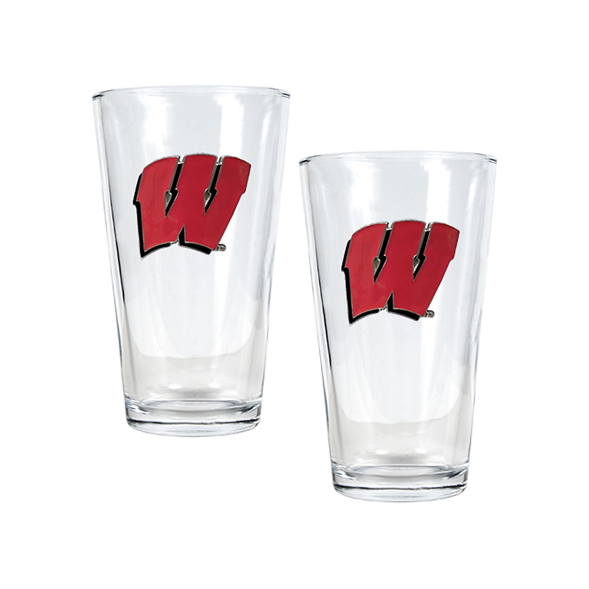 University of Wisconsin Badgers 2-pc. Pint Ale Glass Set, Red