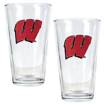 University of Wisconsin Badgers 2 pc Pint Ale Glass Set