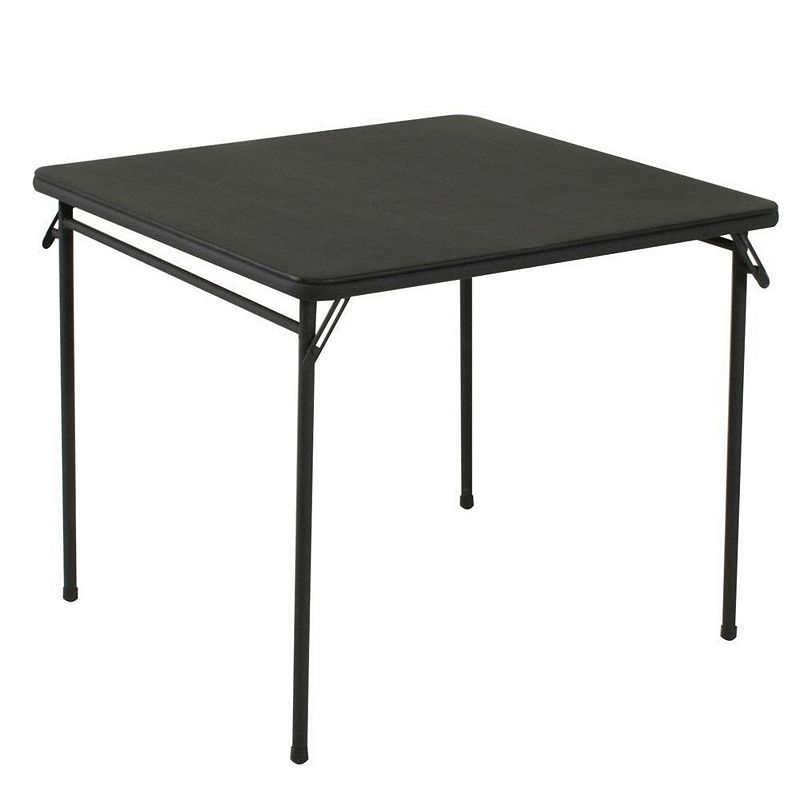 Cosco Vinyl Top Folding Table, Black