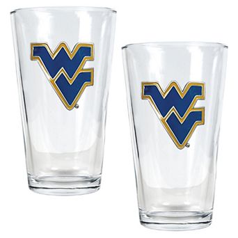West Virginia University Mountaineers 2 pc Pint Ale Glass Set