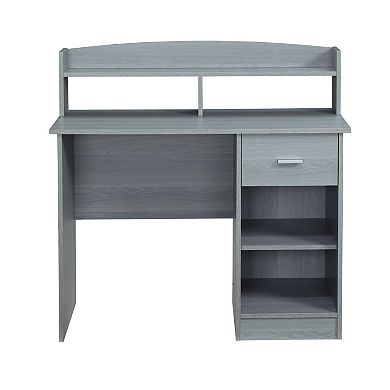 Techni Mobili Modern Office Desk with Hutch