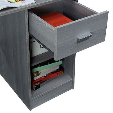 Techni Mobili Modern Office Desk with Hutch