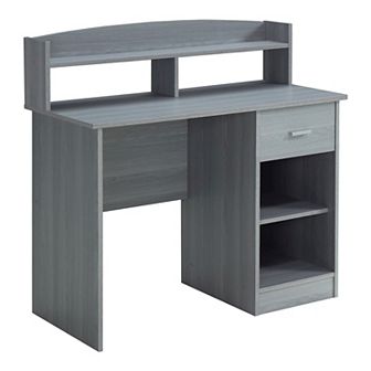 Techni Mobili Modern Office Desk with Hutch