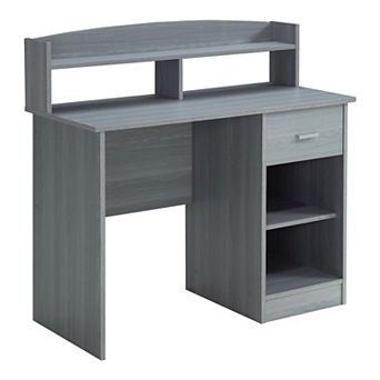Techni Mobili Modern Office Desk with Hutch