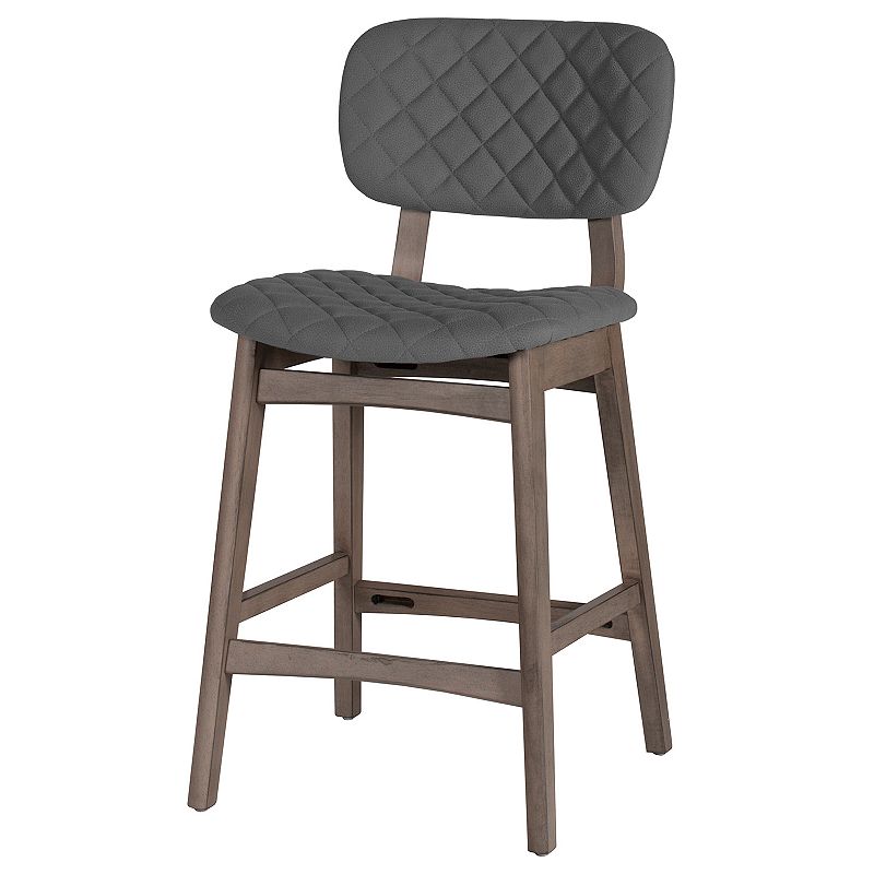 Hillsdale Furniture Alden Bay Upholstered Counter Stool, Black