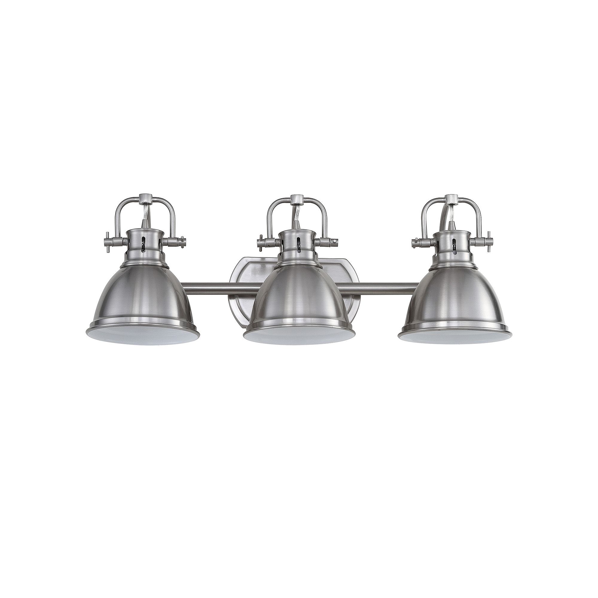 Safavieh Roland 3-Light Bathroom Sconce, Brush Nickel