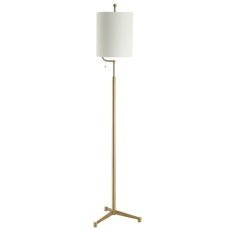 Safavieh Ezekiel Modern Glam 62 in. H Floor Lamp  Brass Gold