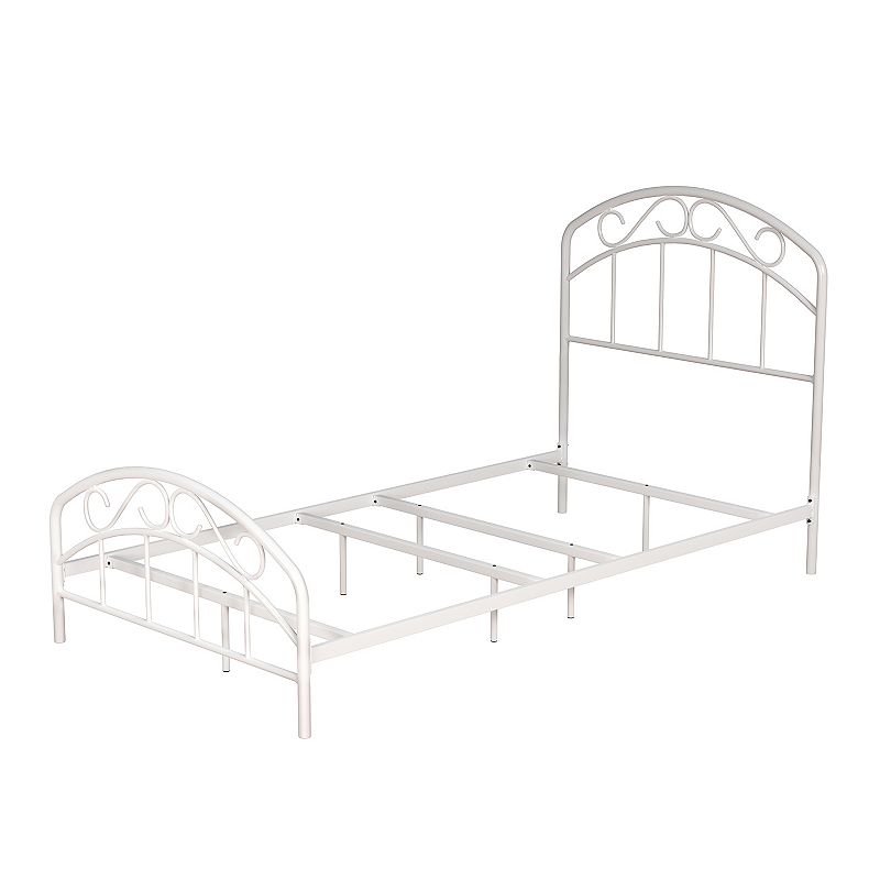 61307761 Hillsdale Furniture Jolie Scroll Bed, White, Queen sku 61307761