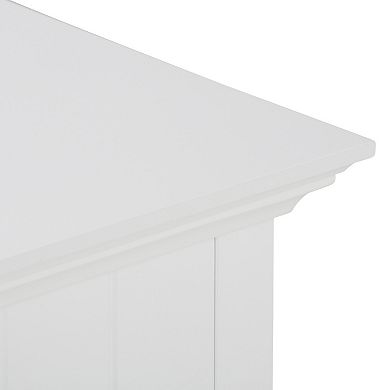 Simpli Home Acadian Four-Drawer Floor Storage Bath Cabinet