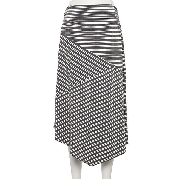 Nahla Striped Asymmetrical Skirt main image 0