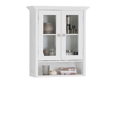 Simpli Home Acadian Double Door Wall Bath Cabinet