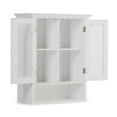 Simpli Home Acadian Double Door Wall Bath Cabinet