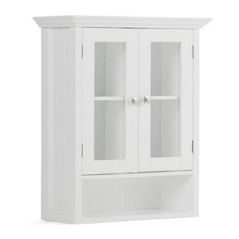 Simpli Home Acadian Double Door Wall Bath Cabinet