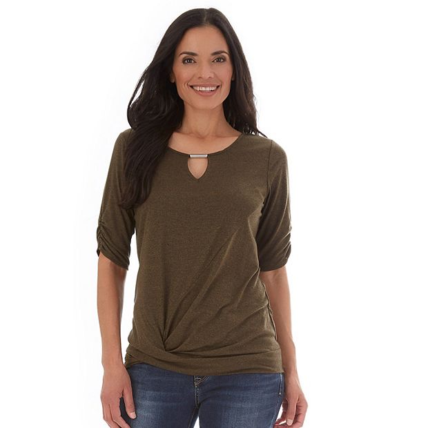 elbow sleeve tops