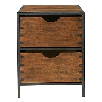 OSP Designs Clermont Two-Drawer Storage Cabinet
