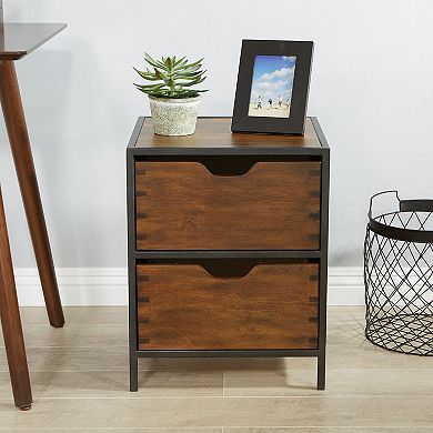 OSP Designs Clermont Two-Drawer Storage Cabinet