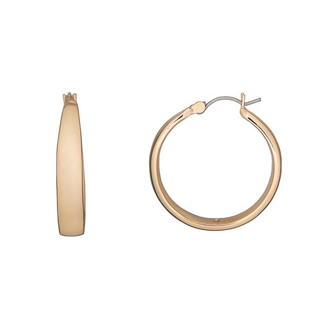 Gold hoop deals earrings at kohl's