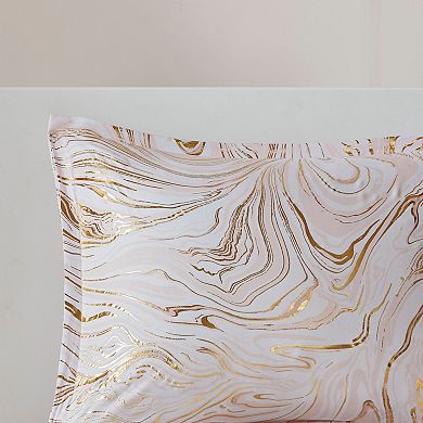 Intelligent Design Natalia Metallic Printed Comforter Set