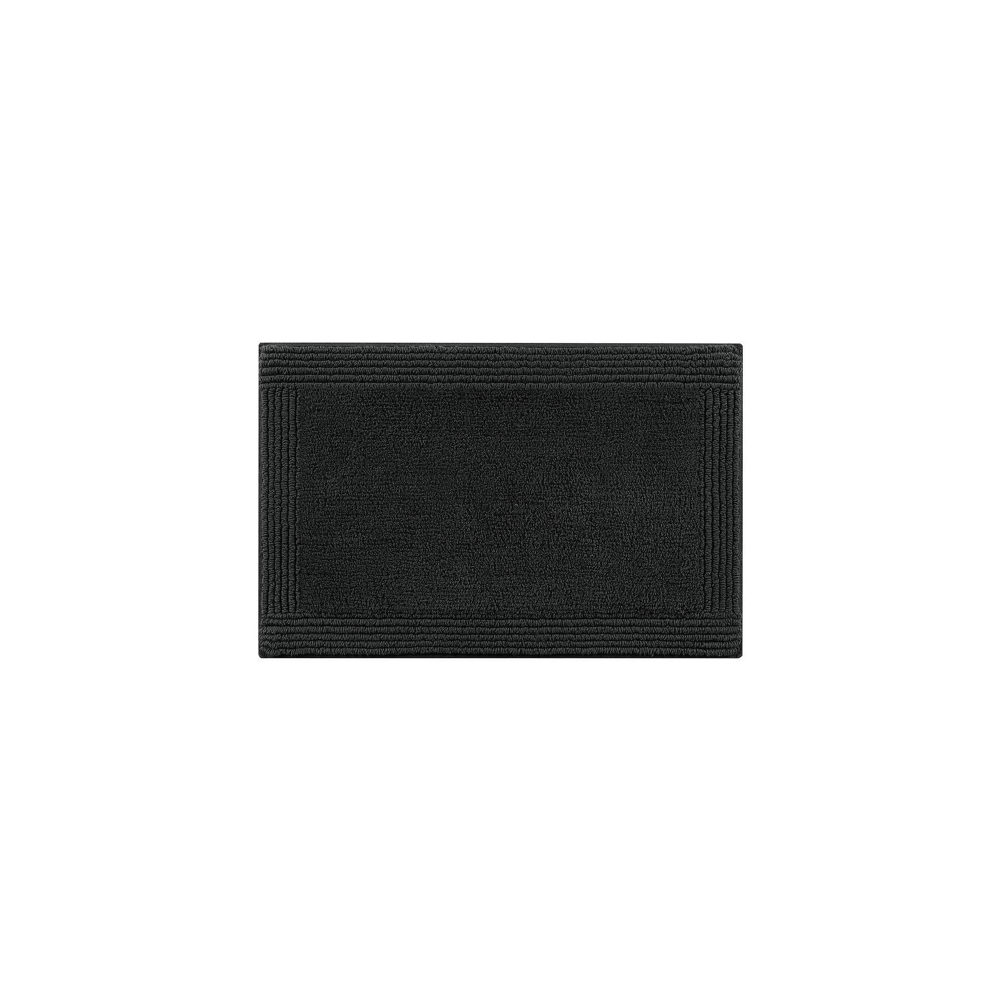 Madison Park Signature Splendor Cotton Tufted Reversible Bathroom Rug, Blac