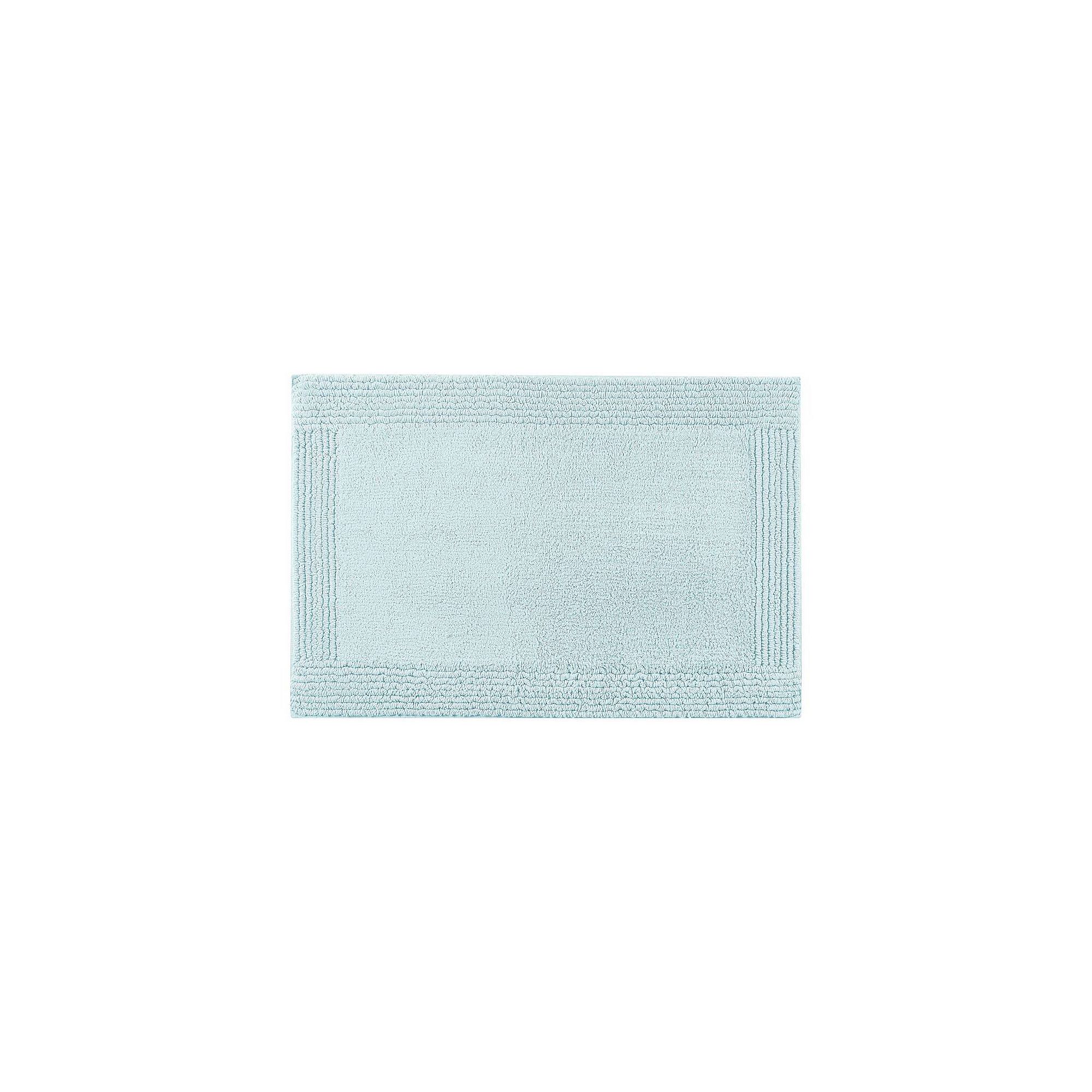 Madison Park Signature Splendor Cotton Tufted Reversible Bathroom Rug, Blue
