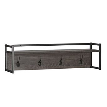 RiverRidge Home Afton 4-Hook Wall Shelf