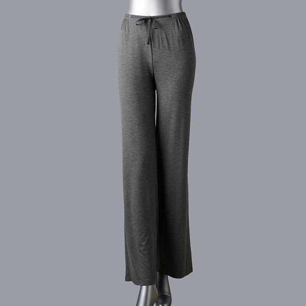 Vera Wang Bootcut Pants SZ 8 Simply Vera Dark Gray Mid Rise Dress Pants EUC