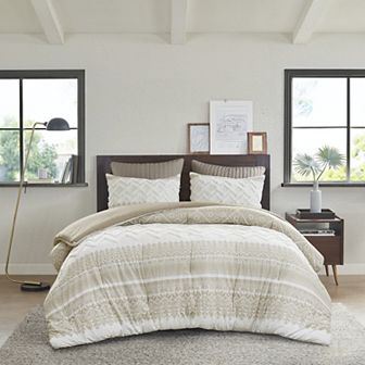 INK+IVY Mila 3 pc Chenille Tufted Cotton Comforter Set with Shams