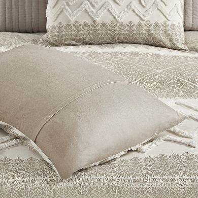 INK+IVY Mila 3-Piece Cotton Chenille Tufted Duvet Cover Set with Shams