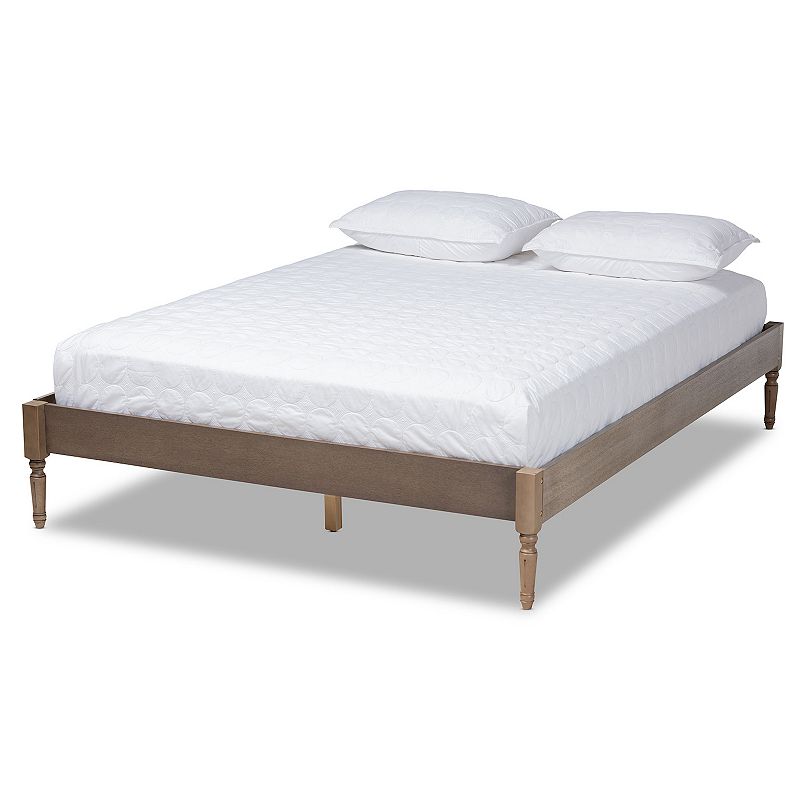 62013303 Baxton Studio Colette Bed Frame, Grey, King sku 62013303