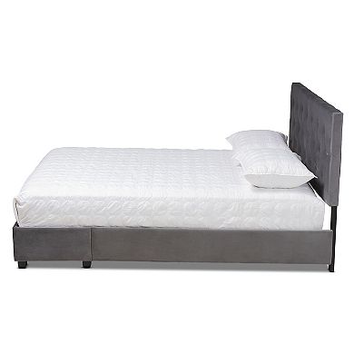 Baxton Studio Caronia Tufted Storage Bed