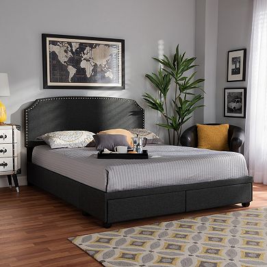 Baxton Studio Larese Storage Bed