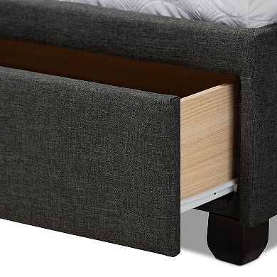 Baxton Studio Netti Tufted Storage Bed