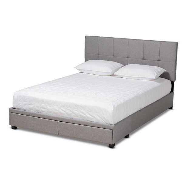 Baxton Studio Netti Tufted Storage Bed