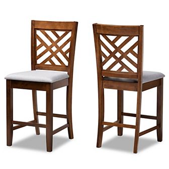 Baxton Studio Caron Counter Stool 2 pc Set
