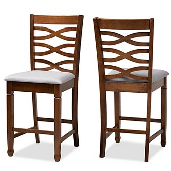 Baxton Studio Lanier Counter Stool 2 pc Set