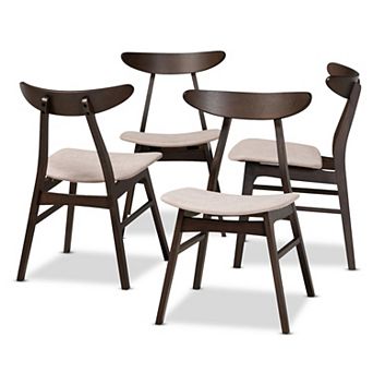 Baxton Studio Britte Dining Chair 4 pc Set