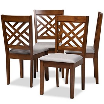 Baxton Studio Caron Dining Chair 4 pc Set