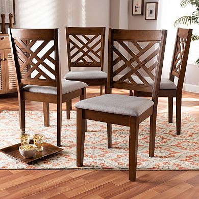 Baxton Studio Caron Dining Chair 4-Piece Set